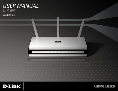 D-Link DIR-655 User Manual - cover page