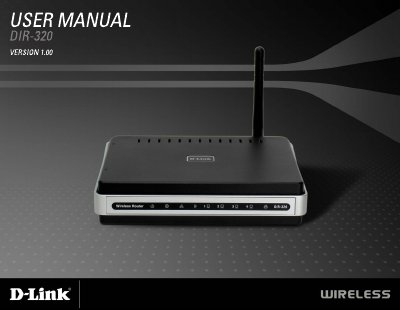 D-Link DIR-320 User Manual - cover page