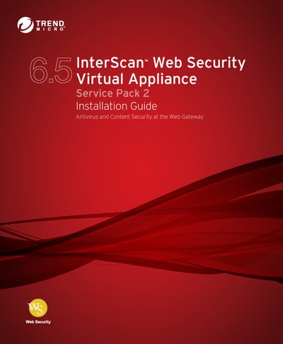 Trend Micro InterScan Web Security Virtual Appliance 6.5 SP2 Installation Guide - cover page