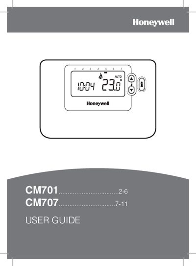 Honeywell CM701 CM707 User Guide