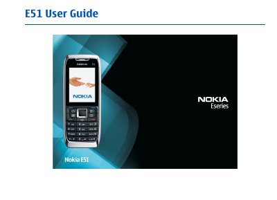 Nokia E51 User Guide