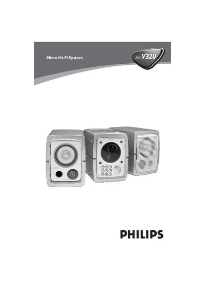 Philips MC-V320/21-1 Micro Hi-Fi System User Manual - cover page
