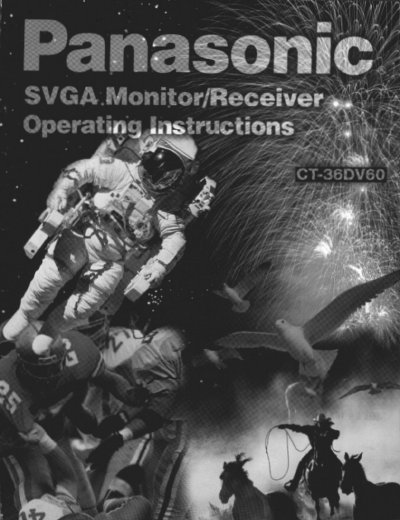 Panasonic CT-36DV60 Color Video Monitor Operating Instructions - cover page