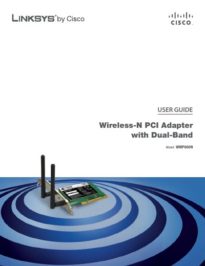 Linksys WMP600N Wireless-N PCI Adapter User Guide - cover page