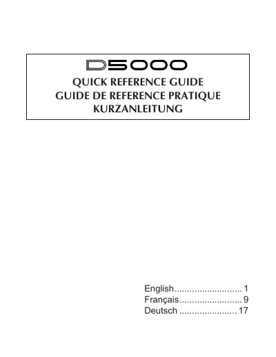 Yamaha D5000 Professional Digital Delay Operating Manual - cover page