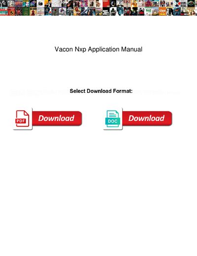 Vacon Nxp Application Manual