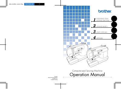 Brother 885-S33/S34/S36/S37 XC8835-021 Computerized Sewing Machine User Manual - cover page