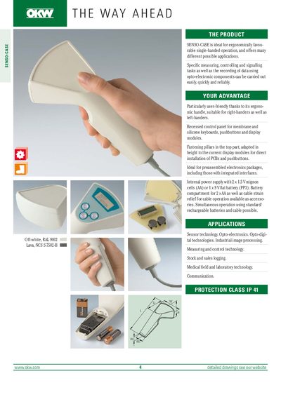 OKW (ENCLOSURES) Off-white RAL 9002 Lava NCS S 7502-B  - cover page