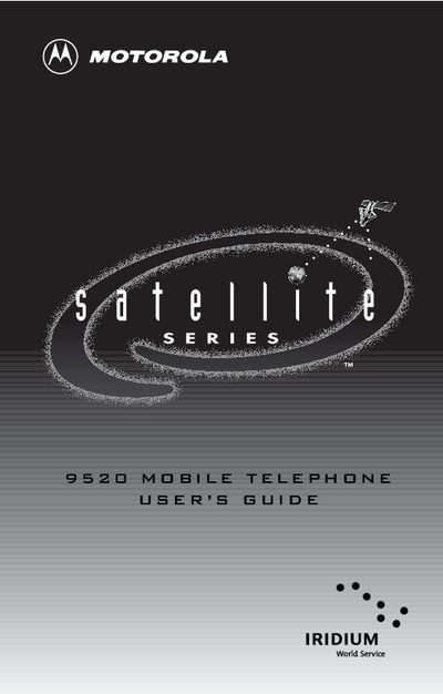 Motorola 9520 Satellite Series User Manual - cover page
