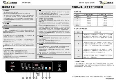 XA700V Washing Machine User Guide - cover page