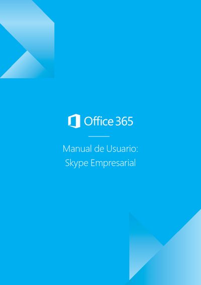 Microsoft Skype for Business User Manual - cover page