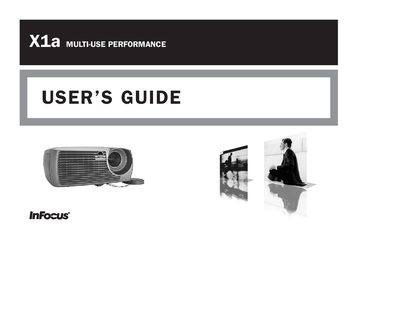InFocus X1a User Manual - cover page