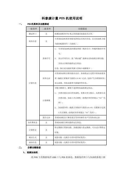Ketaikang POS Machine User Manual - cover page