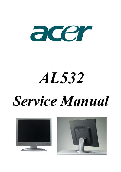 Acer AL532 Service Manual - cover page