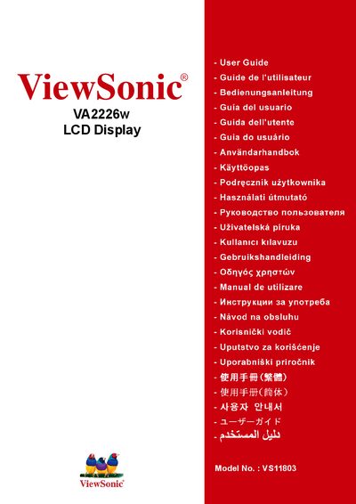 ViewSonic VA2226w LCD Display User Manual