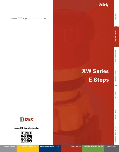 IDEC XW Series E-Stop User Manual