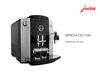Jura Impressa F50/505 User Manual - cover page