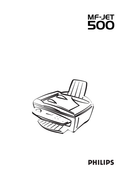 Philips MF-JET 500 User Manual - cover page