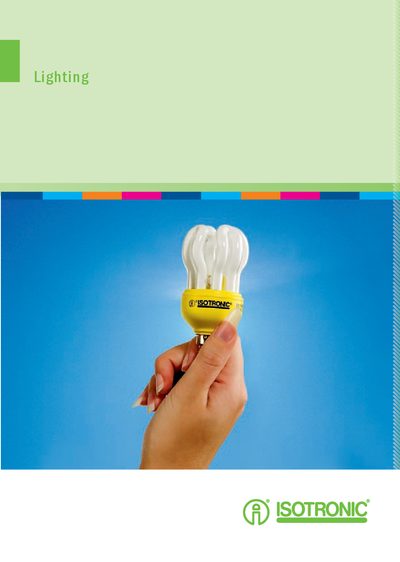 Isotronic Lighting Product Leaflet - cover page