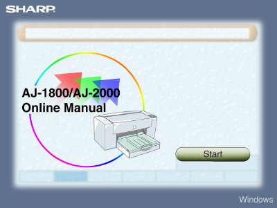 Sharp AJ-1800/AJ-2000 Printer Driver Operation Manual