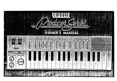 Yamaha CS01 Synthesizer Owner's Manual - cover page