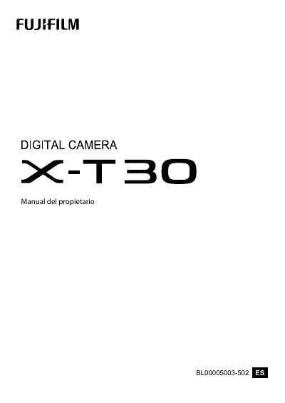 Fujifilm Digital Camera Owner's Manual - cover page