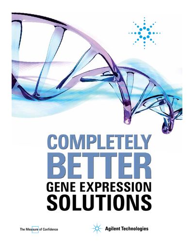 Agilent Gene Expression Solutions Portfolio Brochure - cover page