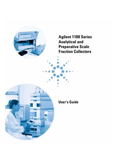 Agilent 1100 Series Analytical and Preparative Scale Fraction Collectors User's Guide - cover page