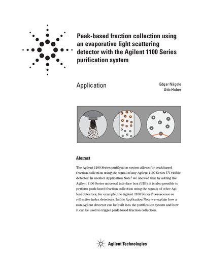 Agilent 1100 Series Purification System Application Note - cover page