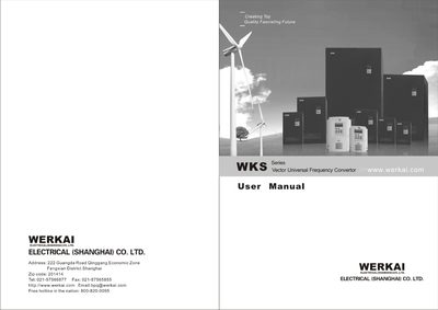 WERKAI WKS Series Variable Frequency Drive User Manual