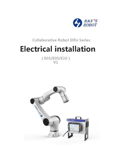 Han's Robot Elfin Series Electrical Installation Guide