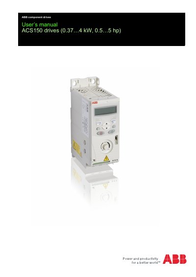 ABB ACS150 User Manual - cover page