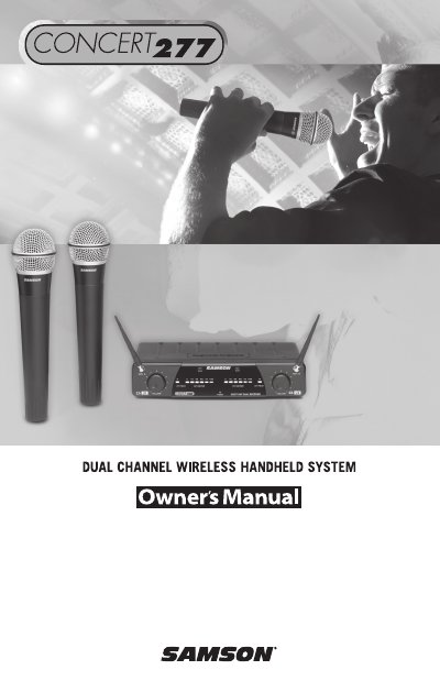 Samson CR277 Dual Channel Wireless Handheld System Owner's Manual - cover page