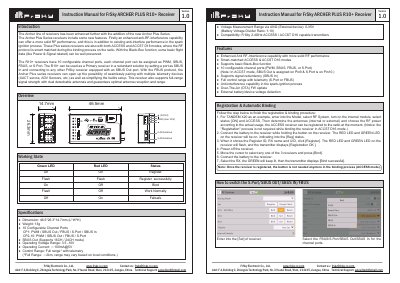 FrSky ARCHER PLUS R10+ Receiver Instruction Manual - cover page