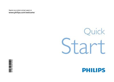 Philips Television User Guide - cover page