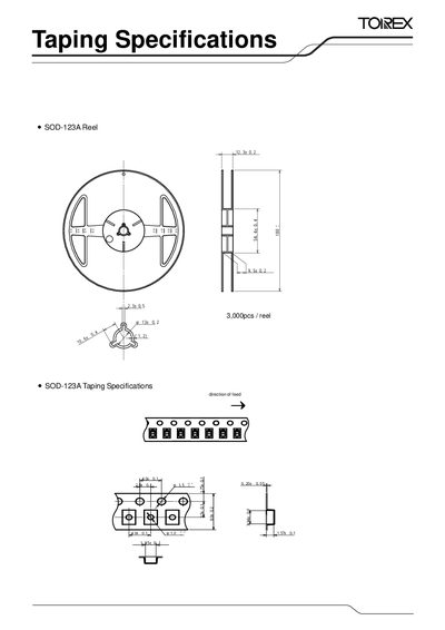 TOREX SOD-123A Reel Manual