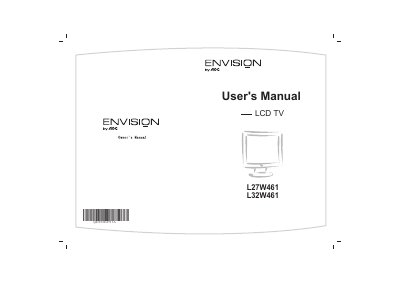 Envision L27W461/L32W461 LCD TV User's Manual - cover page