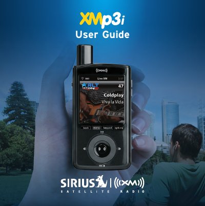 SIRIUS XM Radio XMp3i User Guide - cover page