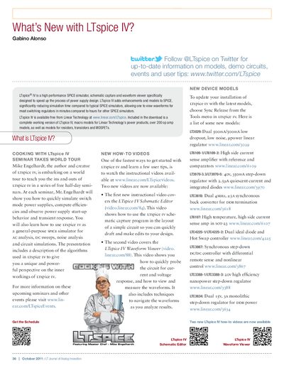 linear DESIGN FEATURES LTJournal-V21N3-08-di-LTspice-Gabino_Alonso service manual - cover page