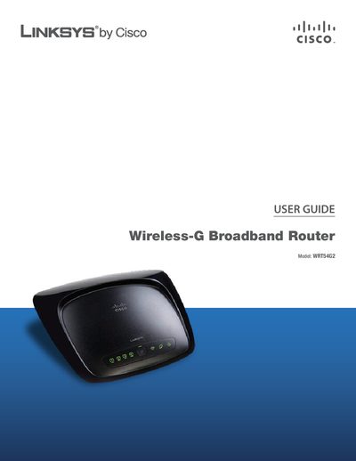 LINKSYS WRT54G2Router user manual