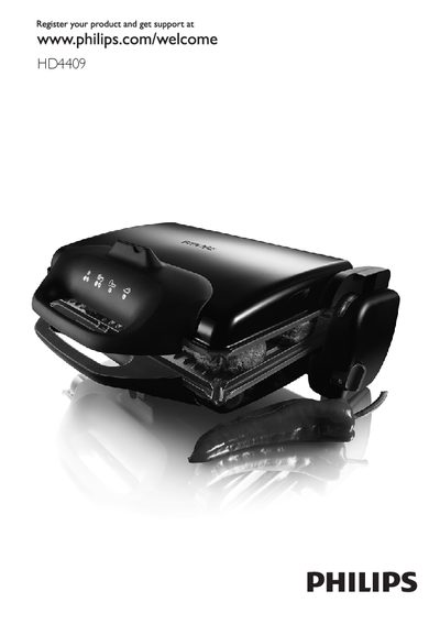 Philips HD4409 Grill User Manual - cover page