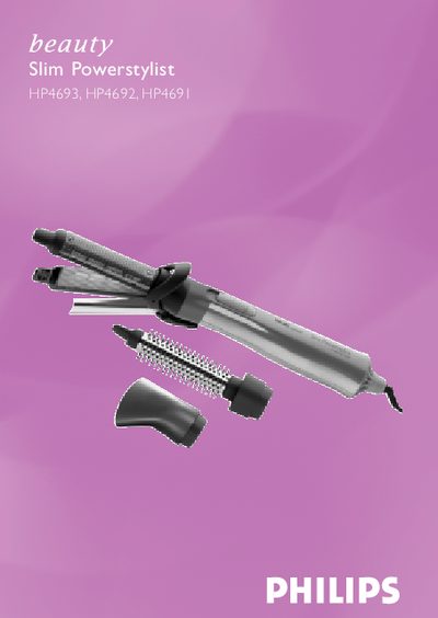 Philips Slim Powerstylist HP4691/HP4692/HP4693 User Guide - cover page