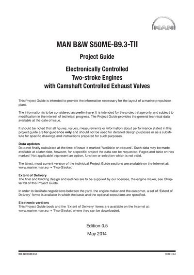 MAN B&W S50ME-B9.3 199 02 51-4.0 Project Guide - cover page