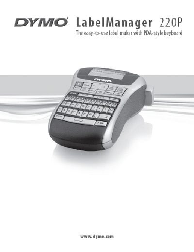 DYMO LabelManager 220P User Manual - cover page