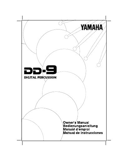 Yamaha DD-9 Digital Percussion Instrument User Manual - cover page