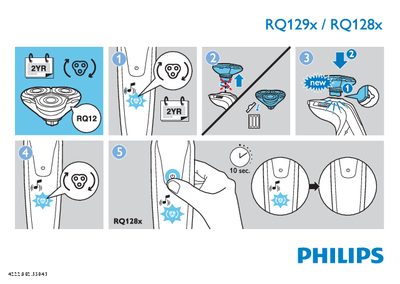 PHILIPS RQ129X RQ128X user guide - cover page