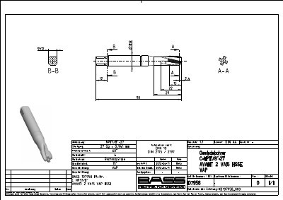 BASS KD 107958-000 Threaded Insert Datasheet - cover page