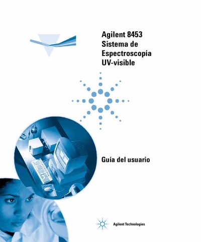 Agilent 8453 UV-Visible Spectroscopy System User Guide - cover page