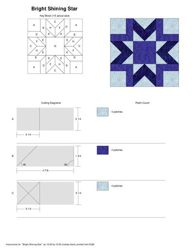 Bright Shining Star 1/5 Actual Size Key Block Datasheet - cover page