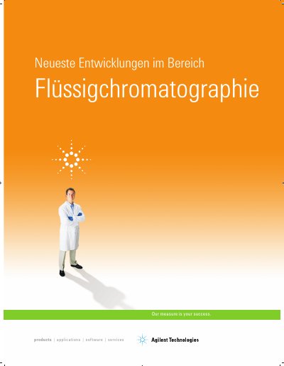 Agilent 1200 Series LC Solutions Product Leaflet - cover page